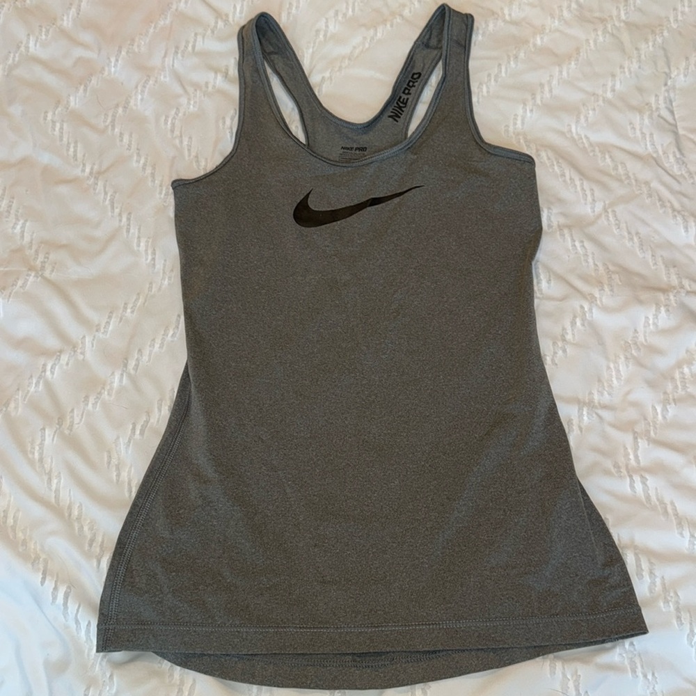 NIKE PRO XS DRI-FIT TANK TOP GRAY
